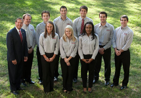 2011 photo of Gordon Ford College of Business Ambassadors.