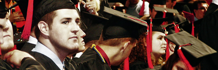 Students at graduation ceremony. Students at graduation ceremony.
