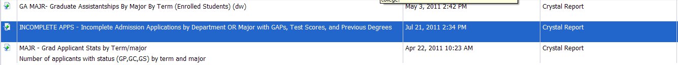 Incomplete Apps Incomplete Apps