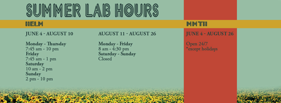 Summer IT Lab Hours