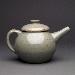 celadon glazed ceramic teapot