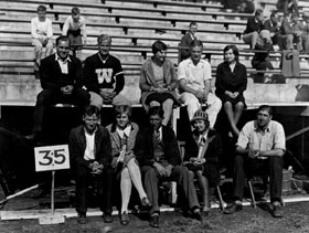 Students in Old Stadium