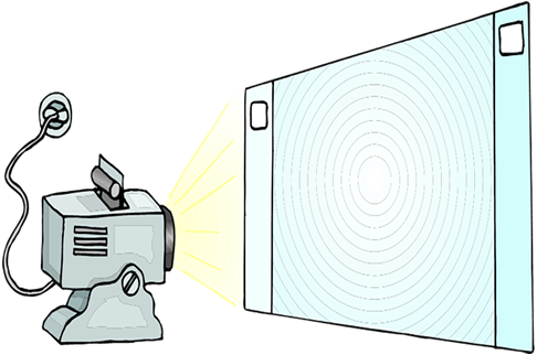 Projector and screen