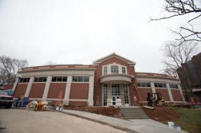 Front of new Music Rehersal Hall