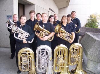Picture of current tuba and euphonium ensemble