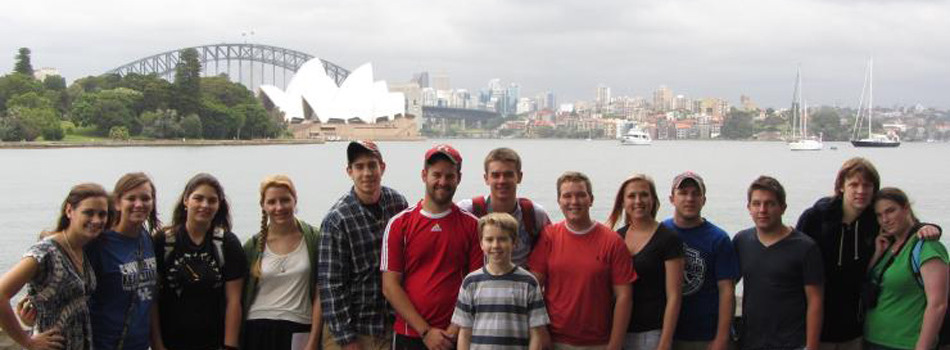 #caption3 Dr. Michael Smith's study abroad class in Sydney, Australia - January 2012 Winter Term, Biology Department