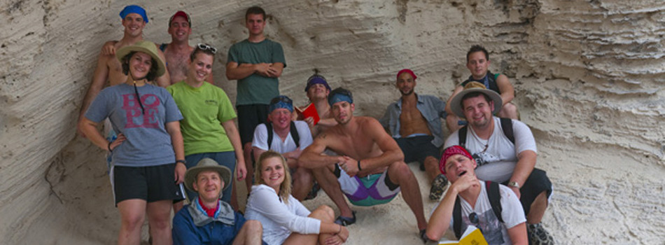 Sixteen WKU geology majors traveled to San Salvador Island, Bahamas, over the January 2012 Winter Term for a study abroad field course on the geology and natural history of the Bahamas islands.