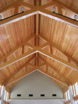 Chandler Memorial Chapel ceiling