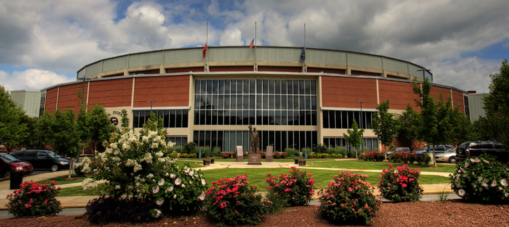 Outside of Diddle Arena