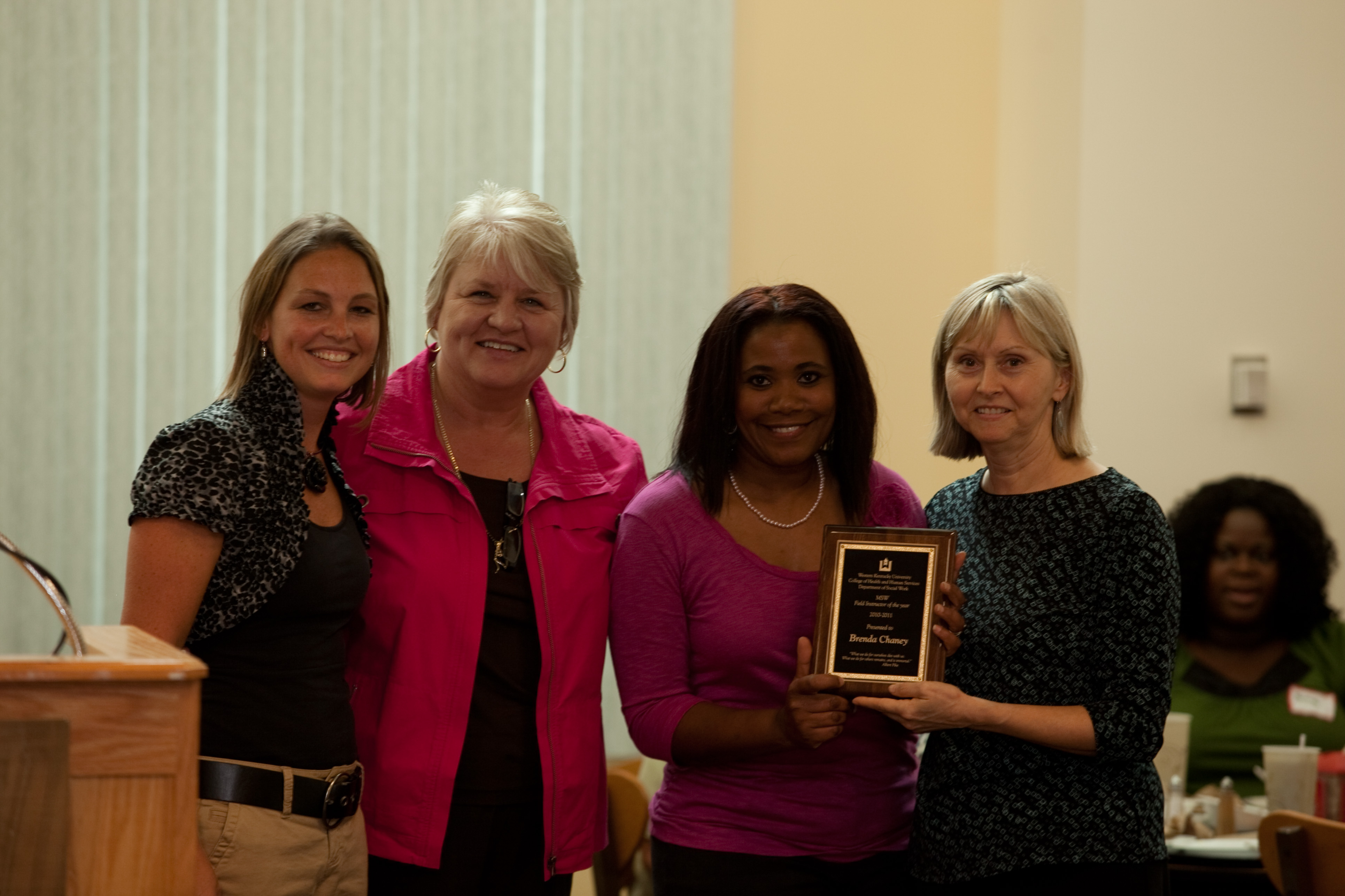 2011 MSW Field Instructor of the Year Award goes to Brenda Chaney