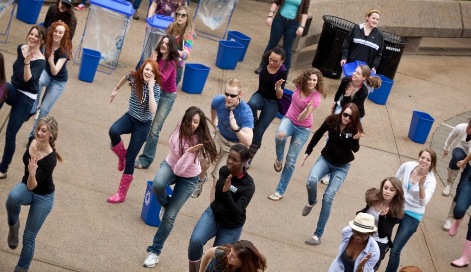Recycling Flash Mob 4.22.2011