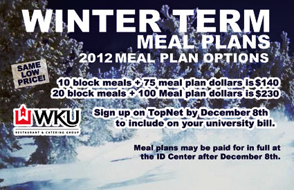 winter term meal plans