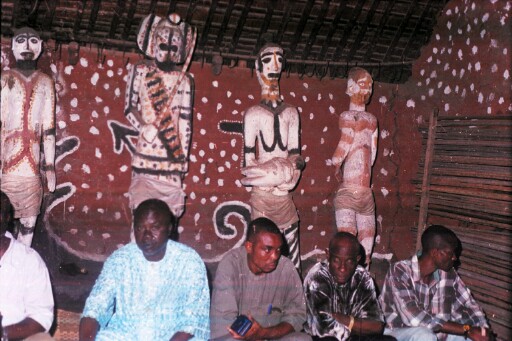 Some members of the research team sitting in the Obunkwa
