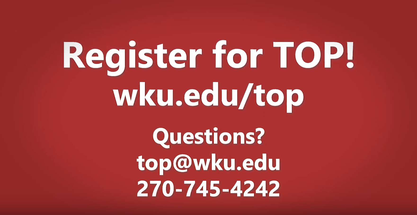 Let's Talk, Topper: TOP (Topper Orientation Program) Video Preview