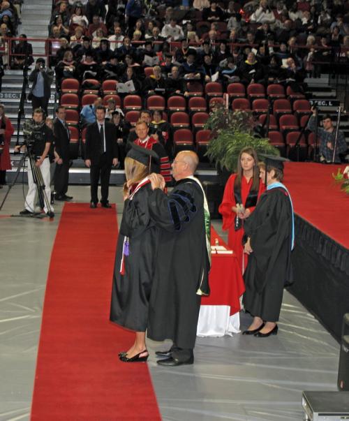 nutrition student honored as Scholar of the College at graduation