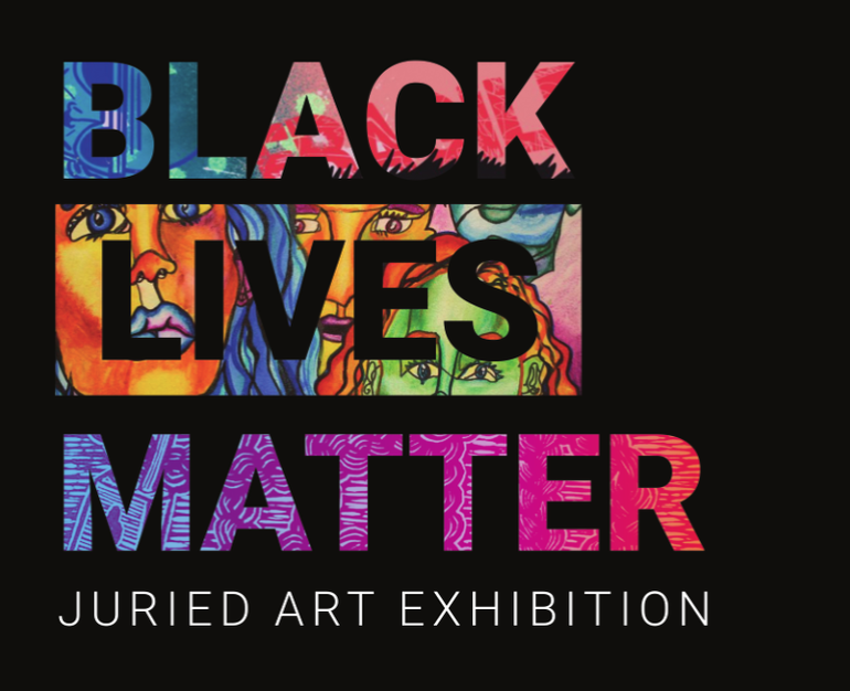 Black Lives Matter Gallery Show Black Lives Matter Gallery Show Image with colorful art in each letter of the word