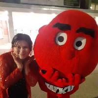 Ciara with Big Red