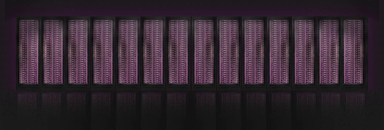 Row of supercomputers