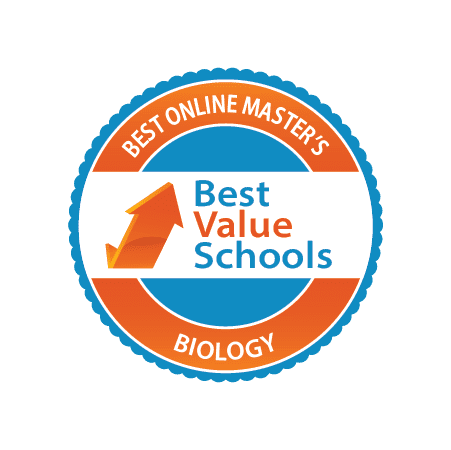 Best Online Master's Best Value Schools Biology Badge