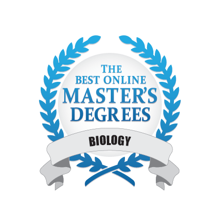 Best Online Master's Best Masters Degrees Biology Badge