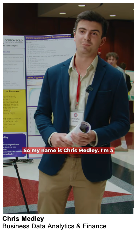 Chris Medley - Business Data Analytics & Finance