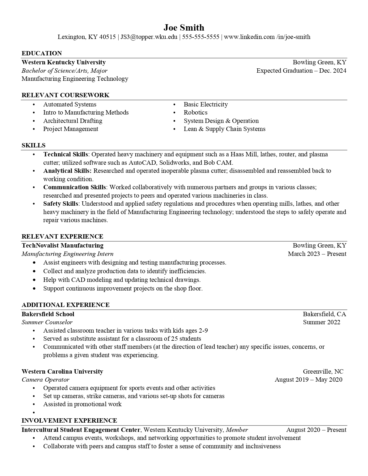 basic resume