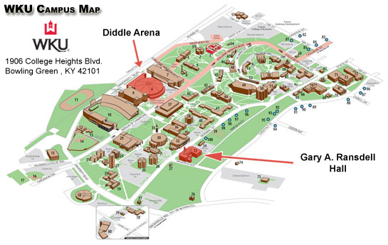 Campus Map Cebs Wku Western Kentucky University