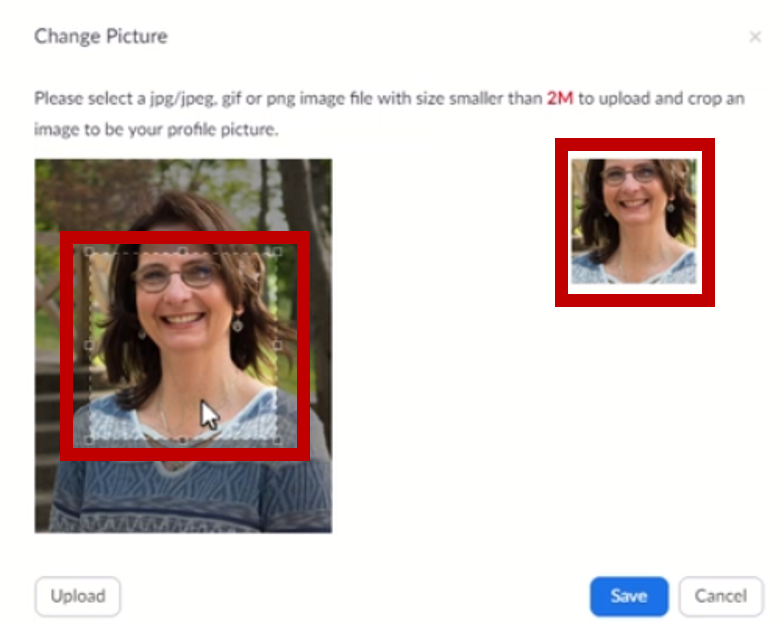 Add your photo to your profile
