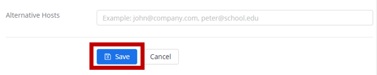 Schedule a ZOOM meeting