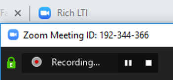 Recording your Meeting