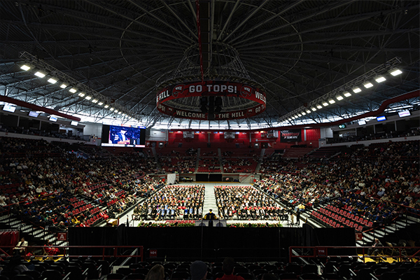 Crowd in Diddle Arena for WKU graduation ceremony Crowd in Diddle Arena for WKU graduation ceremony