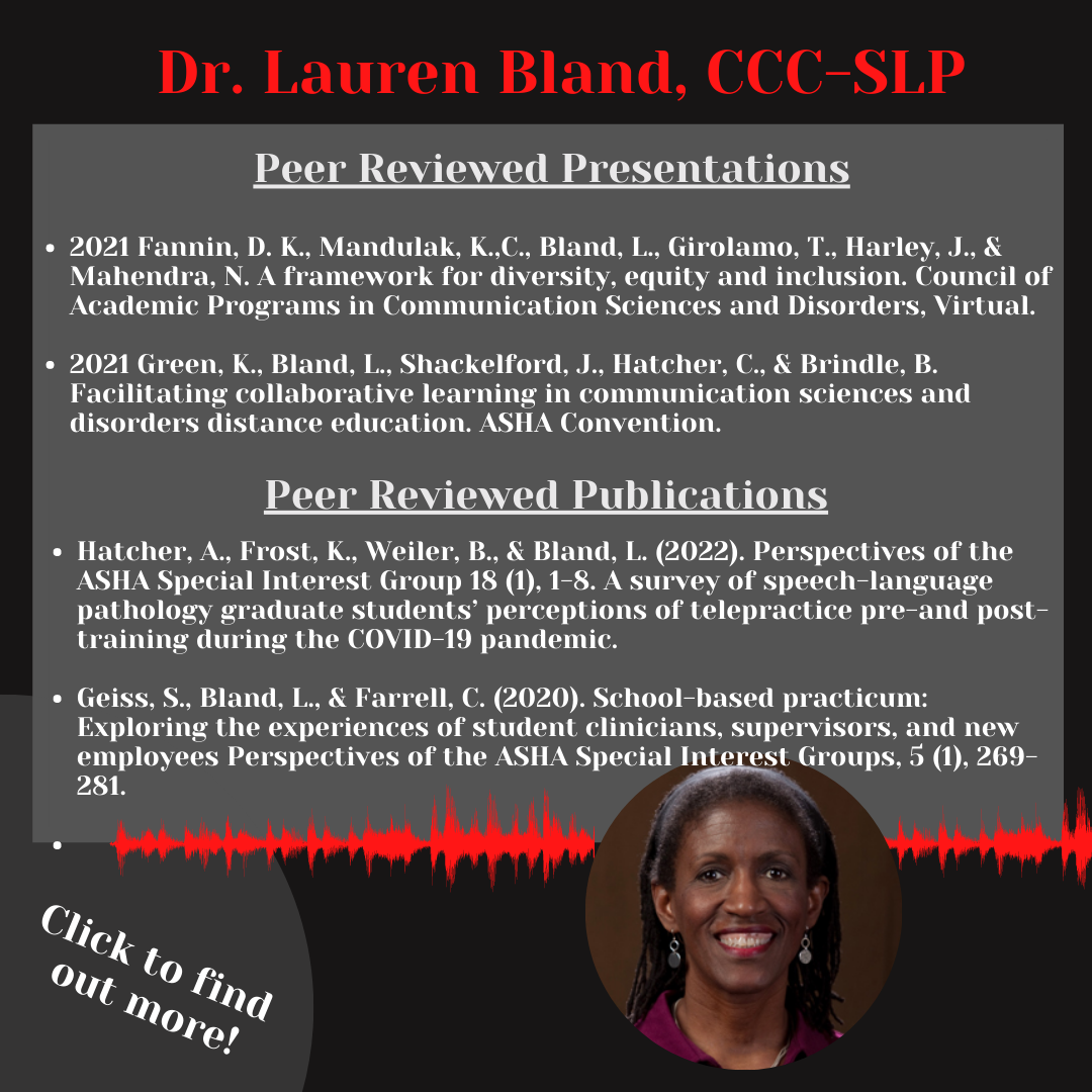 Lauren Bland Scholarly Activity 2021