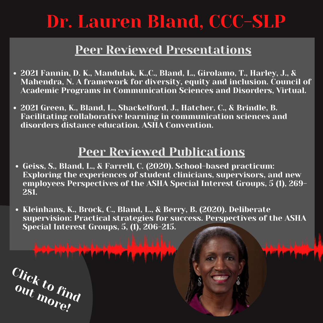 Lauren Bland Scholarly Activity 2021