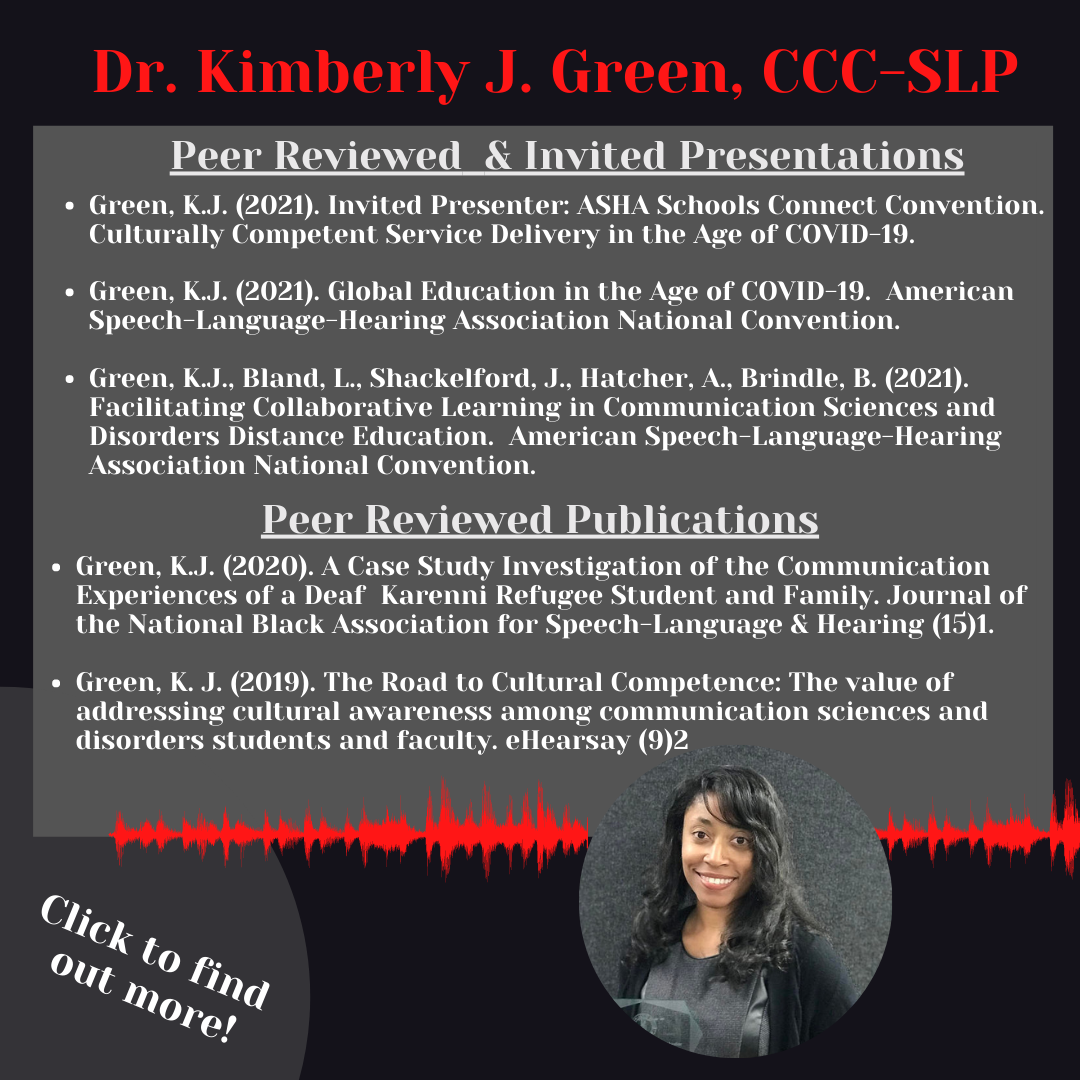 Kimberly Green Scholarly Activity 2021