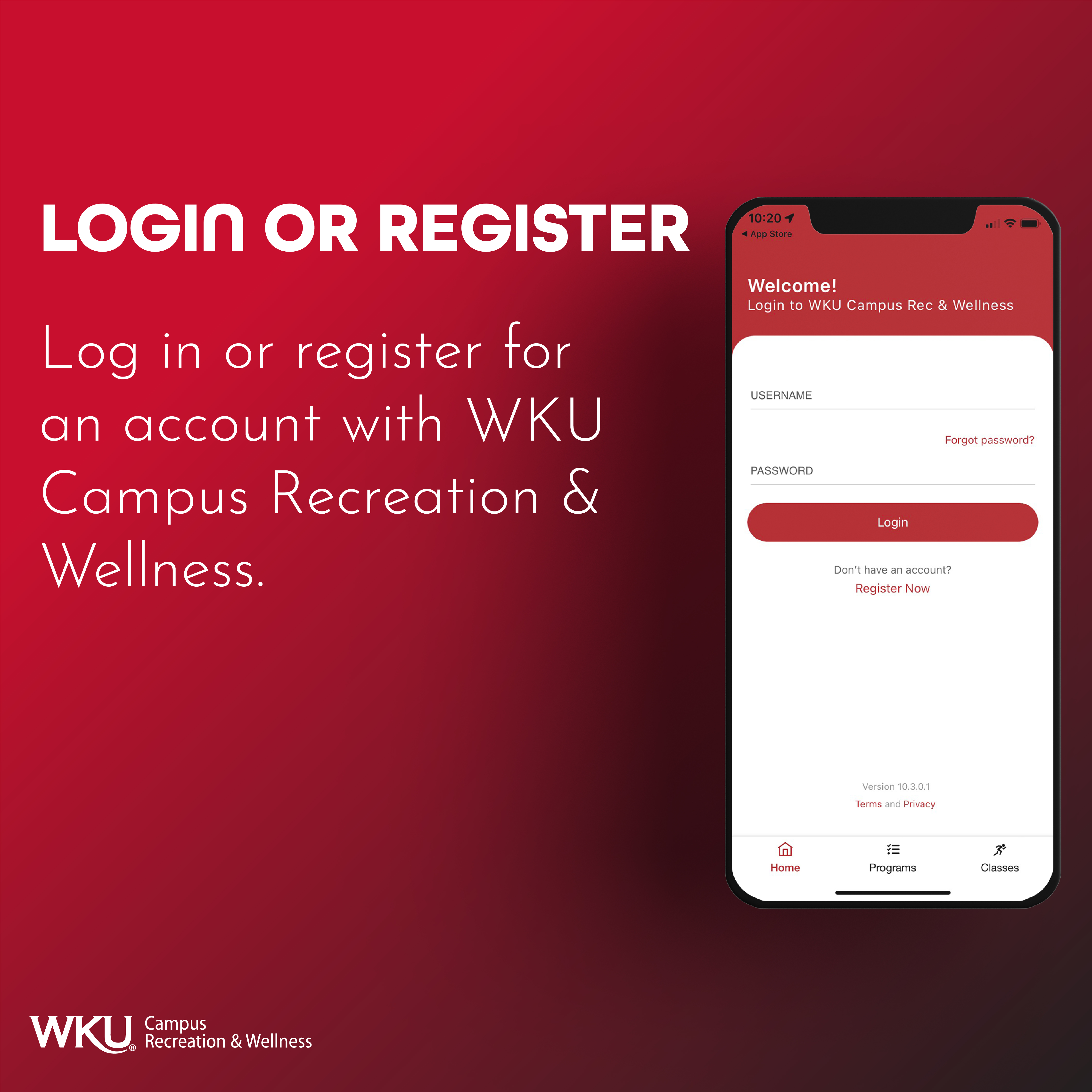 Login to the App