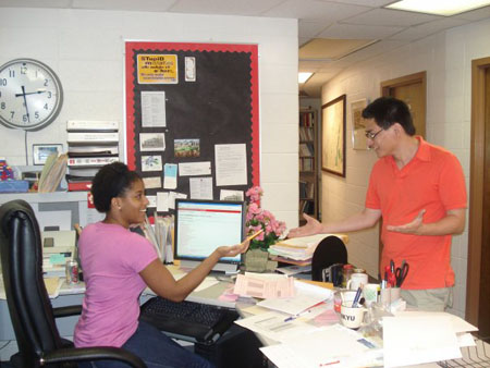 Teacher Teaching in the classroom