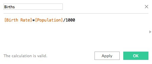 Create new calculated varaible