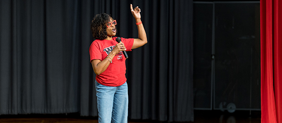Image of Dr. Sales Presenting
