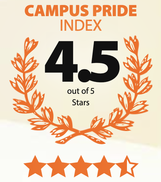 The image is the Camopus Pride Index logo and show that WKU has a 4.5-star rating out of 5 stars