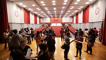 Students in DSU auditorium