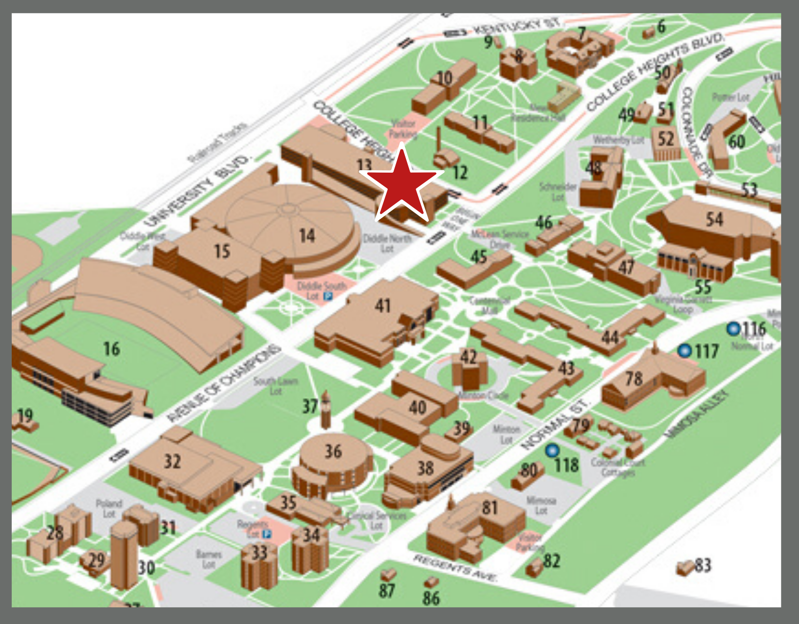 DFM Campus Map