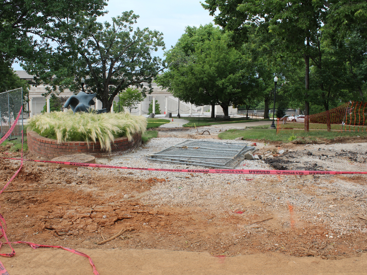 Top of the hill construction 