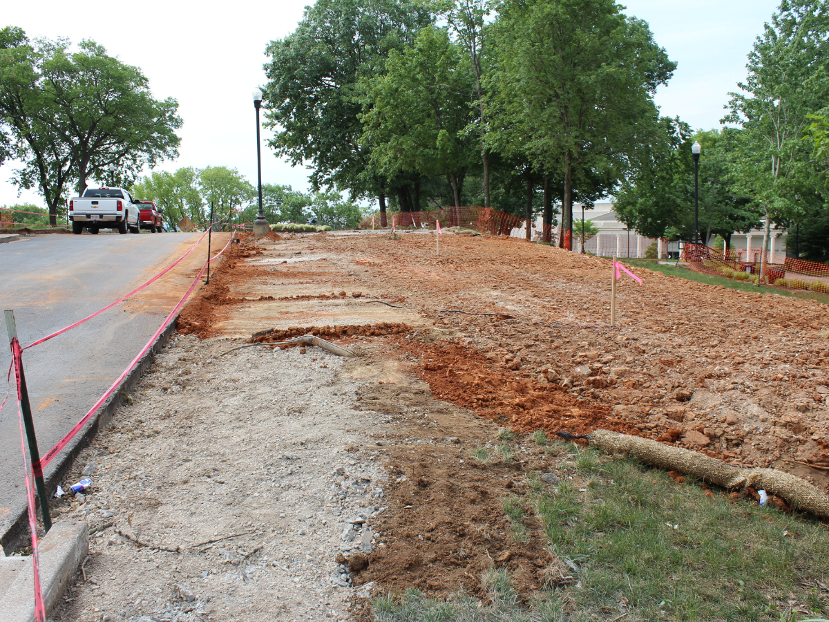 Top of the hill construction 