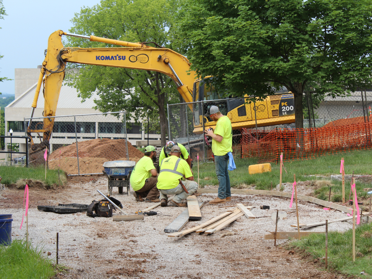 Top of the hill construction 