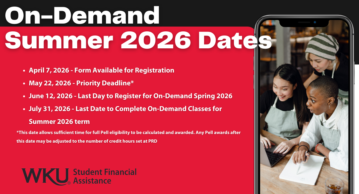 Summer 2026 On-Demand Dates
