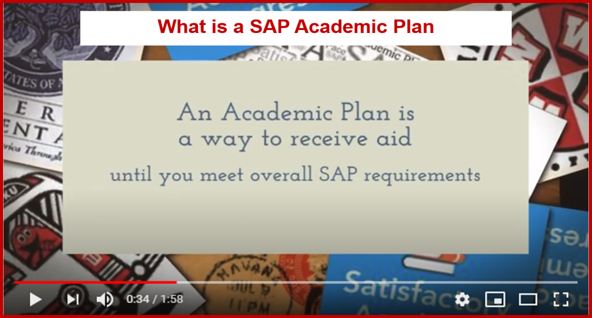 What is a SAP Academic Plan Video Preview