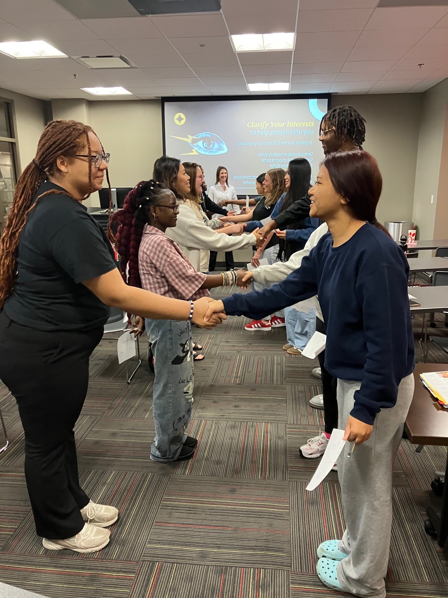 First Gen Students practicing the Art of Connecting