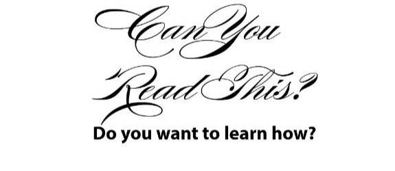 Learn to Read Cursive