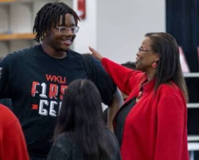 The Sisterhood members provide support for first gen students.