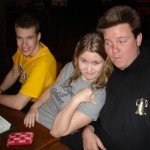 John Morris, Lauren Nelson, and Kasey Gardner in Boston